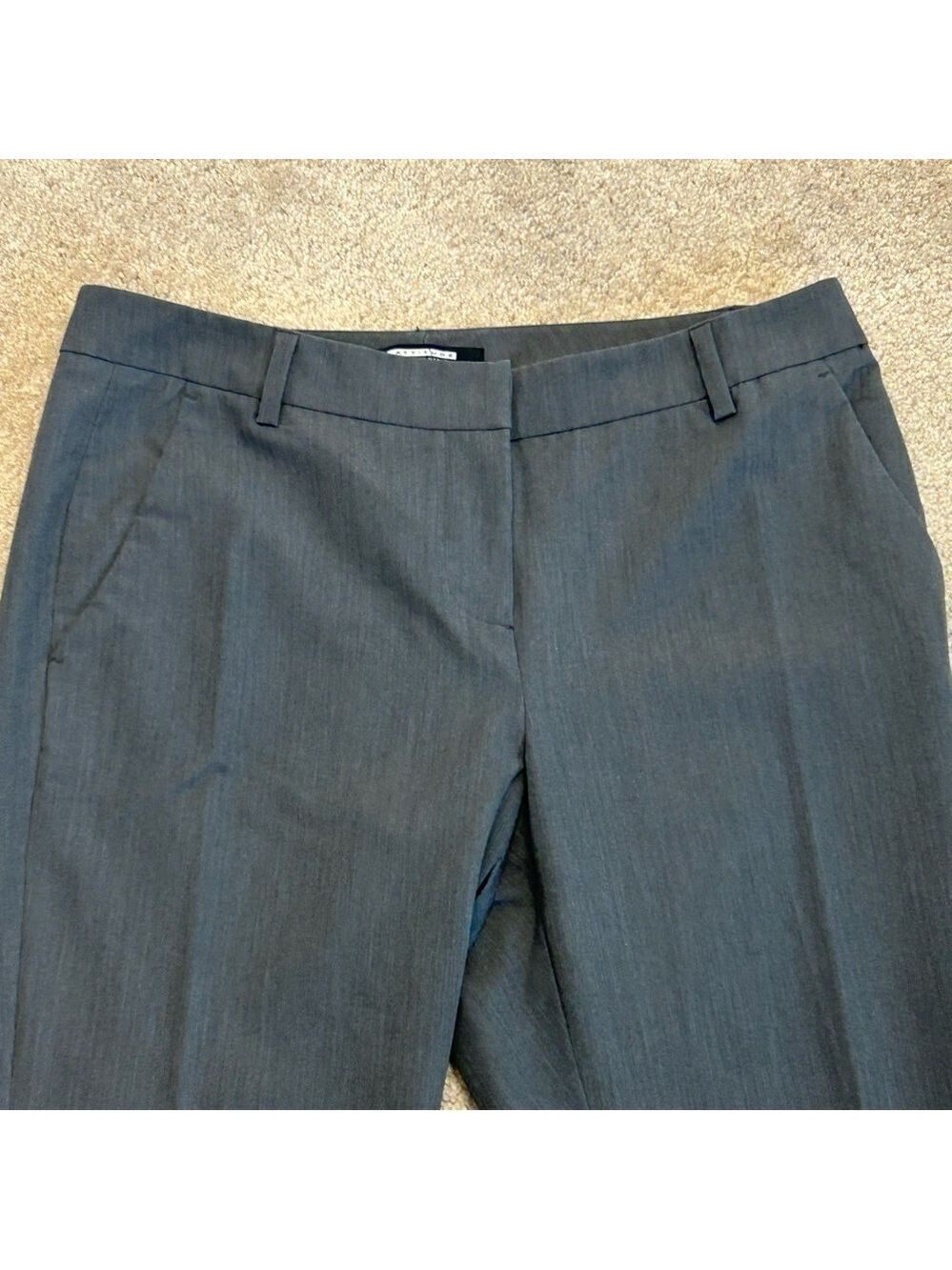 Attitude Jay Manuel Charcoal Gray Trouser Dress Pants professional business Sz 6 - Picture 2 of 14